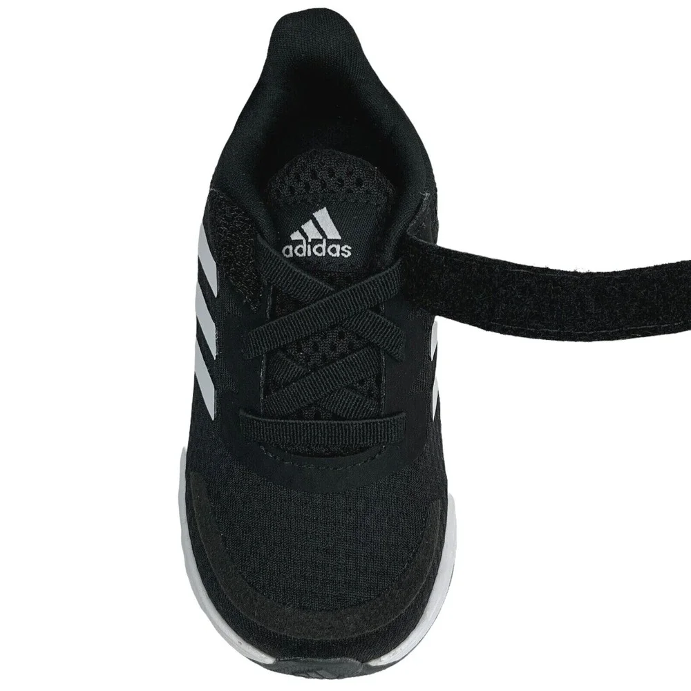 Adidas Baby Boys Slip-on‎ Sneakers Size 6 Black-White Athletic Shoes Lightweight
